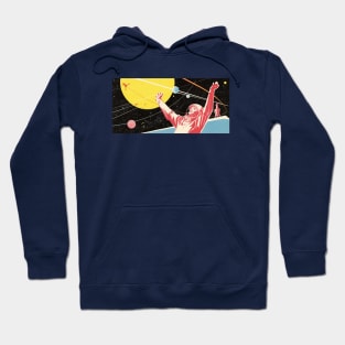 Retro 60s Space Age illustration Hoodie